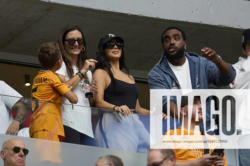 Kim Kardashian during La Liga football match between Real Madrid CF v Real Valladolid at Santiago Bernabeu Stadium in Madrid, Spain, August 25, 2024 Madrid Spain - ZUMAa206 20240825_zsp_a206_035