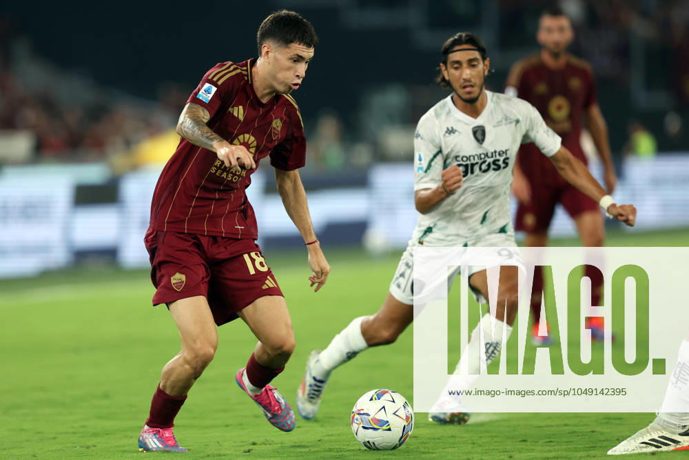Rome, Italy 25.08.2024 : Matias Soule of Roma during Italian football championship Serie A Enilive 2024-2025 match AS Roma Vs Empoli FC at Stadio Olimpico in Rome on August 25, 2024.