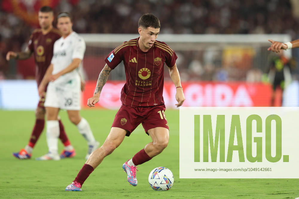 Rome, Italy 25.08.2024 : Matias Soule of Roma during Italian football championship Serie A Enilive 2024-2025 match AS Roma Vs Empoli FC at Stadio Olimpico in Rome on August 25, 2024.