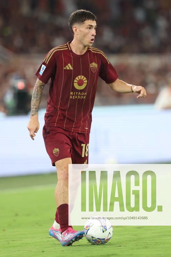 Rome, Italy 25.08.2024 : Matias Soule of Roma during Italian football championship Serie A Enilive 2024-2025 match AS Roma Vs Empoli FC at Stadio Olimpico in Rome on August 25, 2024.