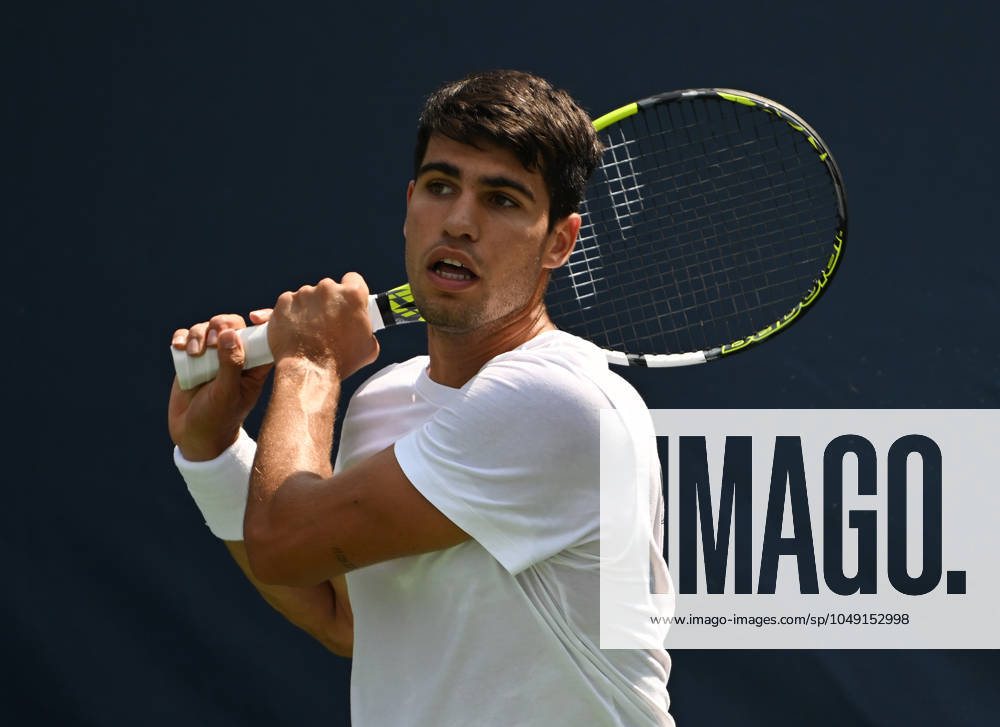Practice court at the USTA Billie Jean King National Tennis Center during the US Open Featuring: Carlos Alcaraz Where: Queens, New York, United States When: 25 Aug 2024 Credit: Robert Bell INSTARimages . NOT FOR USE BY NEWSPAPERS BASED IN THE UK.