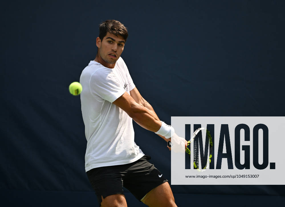 Practice court at the USTA Billie Jean King National Tennis Center during the US Open Featuring: Carlos Alcaraz Where: Queens, New York, United States When: 25 Aug 2024 Credit: Robert Bell INSTARimages . NOT FOR USE BY NEWSPAPERS BASED IN THE UK.