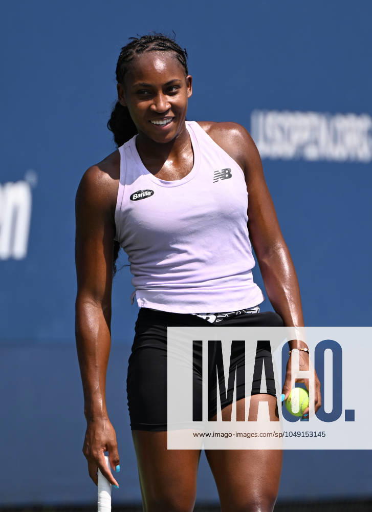 Practice court at the USTA Billie Jean King National Tennis Center during the US Open Featuring: Coco Gauff Where: Queens, New York, United States When: 25 Aug 2024 Credit: Robert Bell INSTARimages . NOT FOR USE BY NEWSPAPERS BASED IN THE UK.