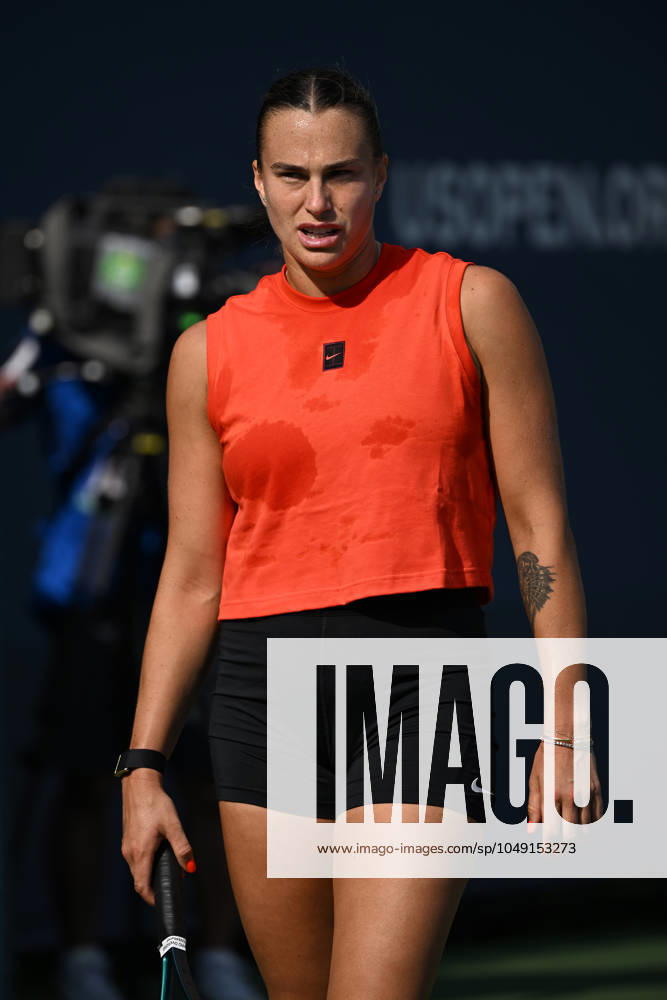 Practice court at the USTA Billie Jean King National Tennis Center during the US Open Featuring: Aryna Sabalenka Where: Queens, New York, United States When: 25 Aug 2024 Credit: Robert Bell INSTARimages . NOT FOR USE BY NEWSPAPERS BASED IN THE UK.