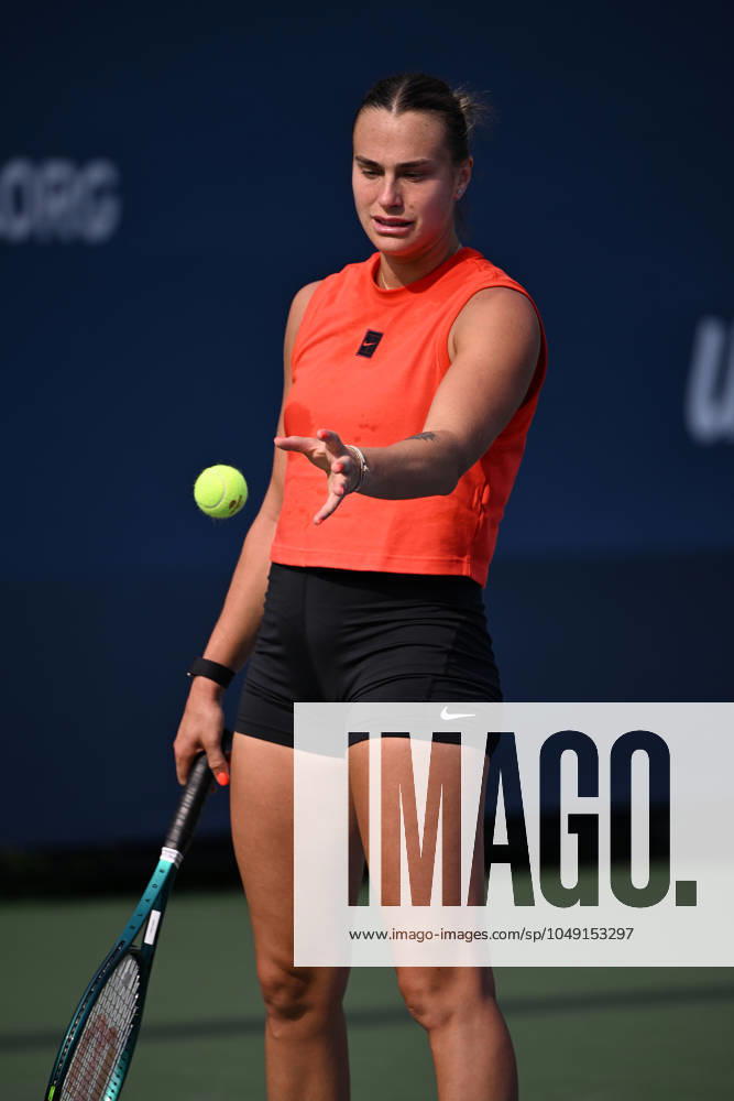 Practice court at the USTA Billie Jean King National Tennis Center during the US Open Featuring: Aryna Sabalenka Where: Queens, New York, United States When: 25 Aug 2024 Credit: Robert Bell INSTARimages . NOT FOR USE BY NEWSPAPERS BASED IN THE UK.