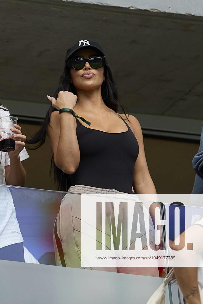 Kim Kardashian during La Liga football match between Real Madrid CF v Real Valladolid at Santiago Bernabeu Stadium in Madrid, Spain, August 25, 2024 Madrid Spain - ZUMAa206 20240825_zsp_a206_032