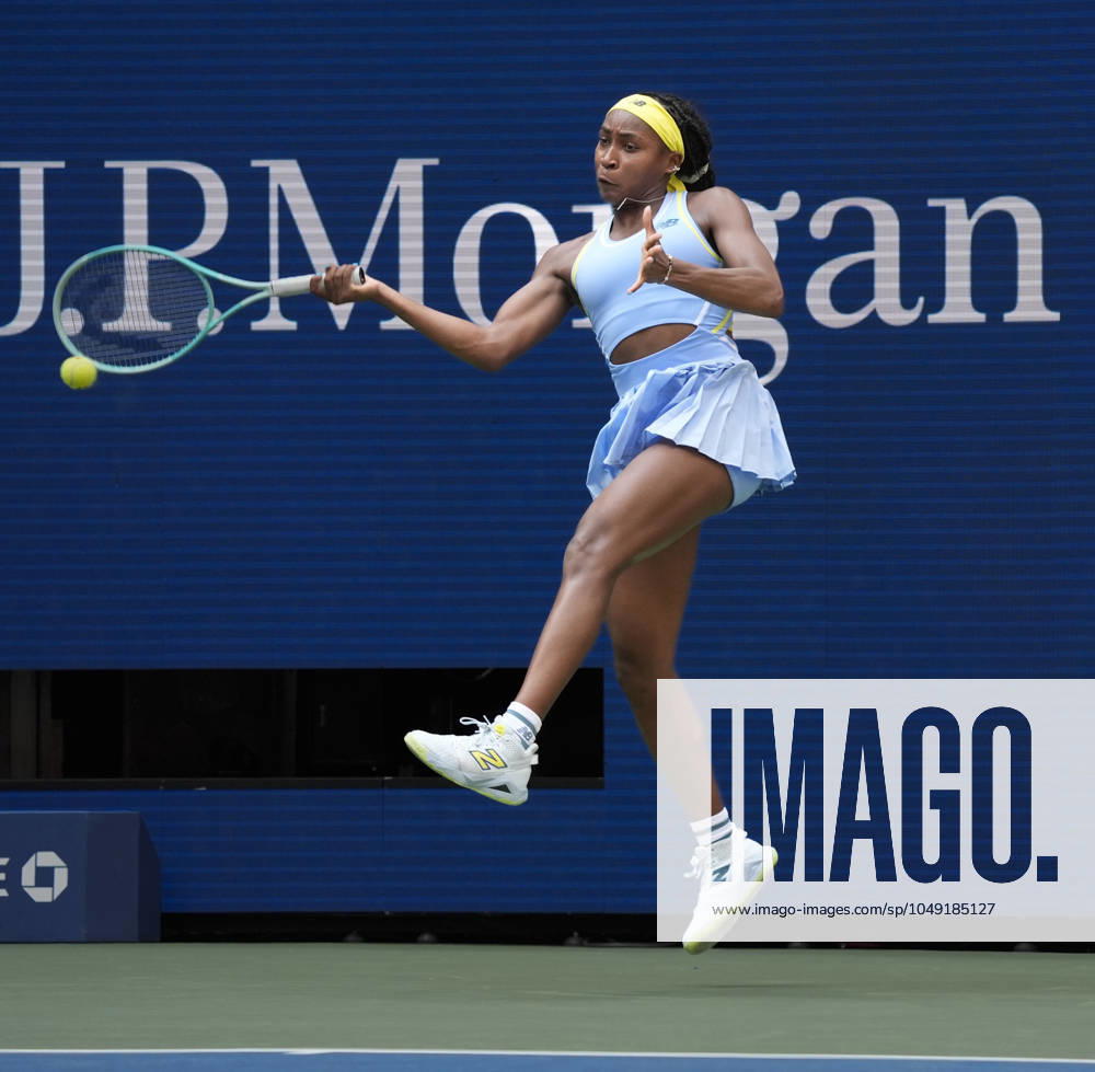 August 26,2024: CoCo Gauff (USA) defeated Varvara Gracheva 6-2, 6-0, at the US Open being played at Billie Jean King National Tennis Center in Flushing, Queens, NY. Â CSM Flushing, Queens USA - ZUMAc04_ 20240826_zma_c04_024