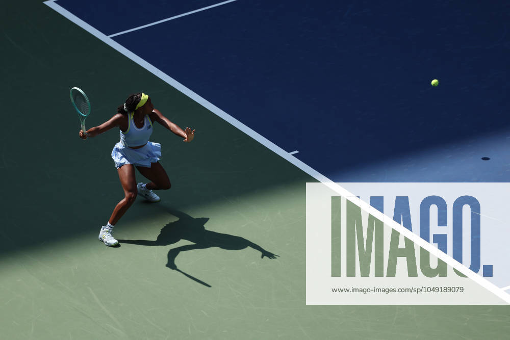 Coco Gauff (USA) at the US Open 2024 TENNIS : US Open 2024 26 08 2024 AntoineCouvercelle Panoramic