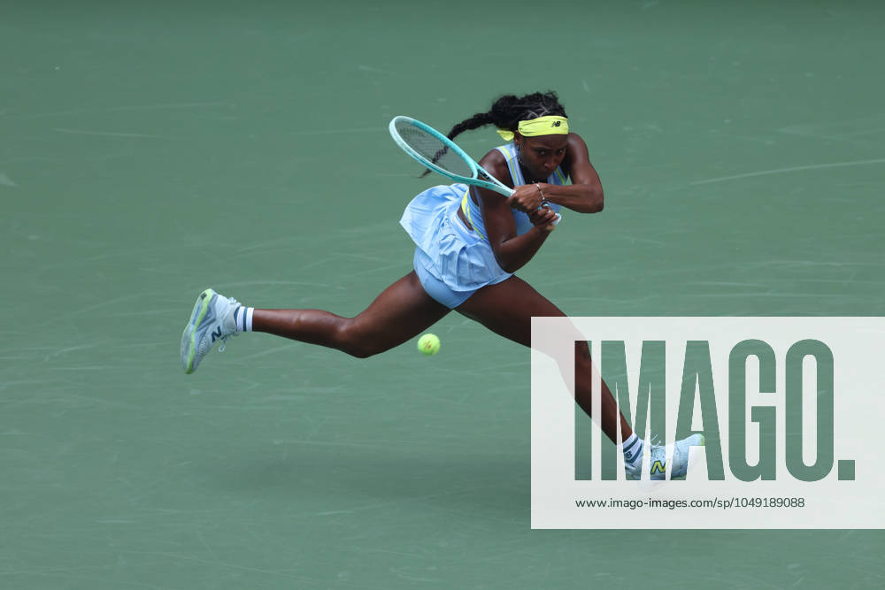 Coco Gauff (USA) at the US Open 2024 TENNIS : US Open 2024 26 08 2024 AntoineCouvercelle Panoramic
