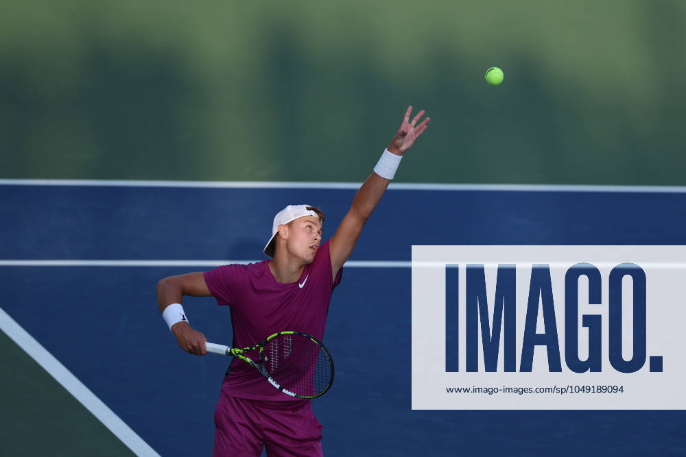 Holger Rune at the US Open 2024 TENNIS : US Open 2024 26 08 2024 AntoineCouvercelle Panoramic