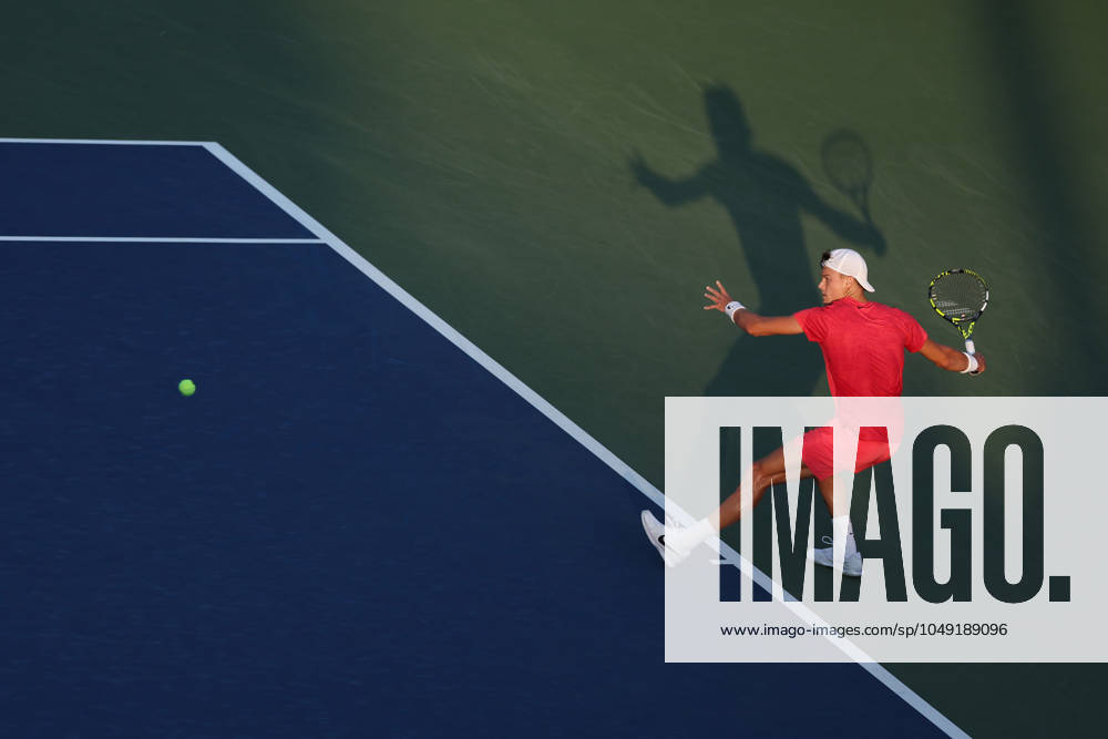 Holger Rune at the US Open 2024 TENNIS : US Open 2024 26 08 2024 AntoineCouvercelle Panoramic