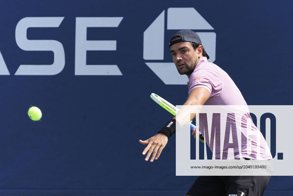 Matteo Berrettini during Day 1 of his match against Albert Ramos-Vinolas in the 2024 US Open held at the USTA Billie Jean King National Tennis Center on MondayAugust 26, 2024 in the Flushing neighborhood of the Queens borough of New York City. JAVIER ROJAS PI Flushing Meadows USA - ZUMAp124 20240826_zaa_p124_003