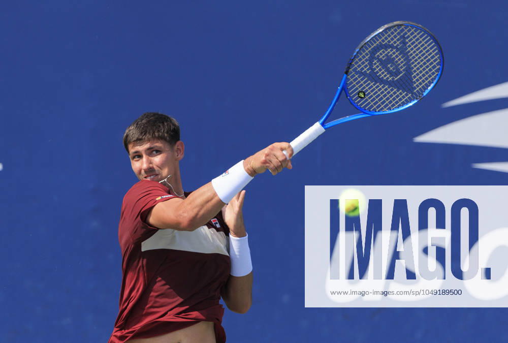 Alexei Popyrin during Day 1 of his match against Soonwoo Kwon in the 2024 US Open held at the USTA Billie Jean King National Tennis Center on MondayAugust 26, 2024 in the Flushing neighborhood of the Queens borough of New York City. JAVIER ROJAS PI Flushing Meadows USA - ZUMAp124 20240826_zaa_p124_022
