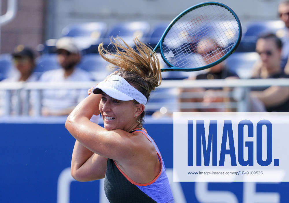 Paula Badosa during Day 1 of her match against Viktorija Golubic in the 2024 US Open held at the USTA Billie Jean King National Tennis Center on MondayAugust 26, 2024 in the Flushing neighborhood of the Queens borough of New York City. JAVIER ROJAS PI Flushing Meadows USA - ZUMAp124 20240826_zaa_p124_055
