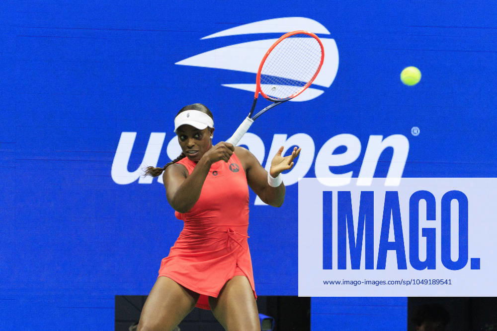 Sloane Stephens during Day 1 of her match against Clara Burel in the 2024 US Open held at the USTA Billie Jean King National Tennis Center on MondayAugust 26, 2024 in the Flushing neighborhood of the Queens borough of New York City. JAVIER ROJAS PI Flushing Meadows USA - ZUMAp124 20240826_zaa_p124_061