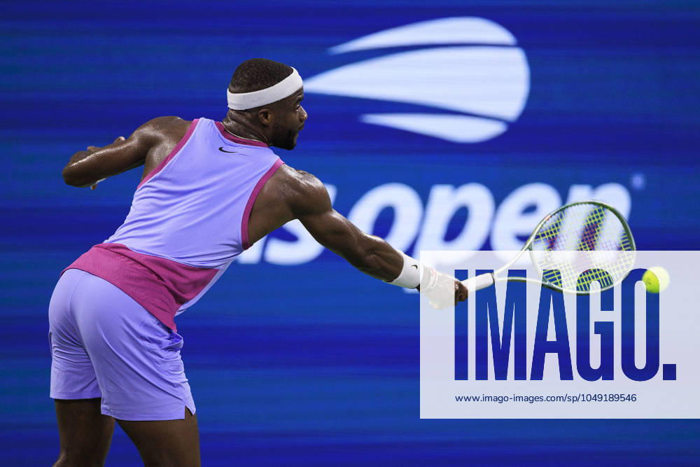 Frances Tiafoe during Day 1 of his match against Aleksandar Kovacevic in the 2024 US Open held at the USTA Billie Jean King National Tennis Center on MondayAugust 26, 2024 in the Flushing neighborhood of the Queens borough of New York City. JAVIER ROJAS PI Flushing Meadows USA - ZUMAp124 20240826_zaa_p124_066