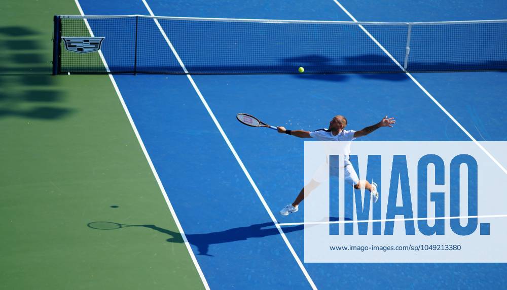 Dan Evans in first round action US Open Championships 2024, Day Two, Flushing Meadows, New York, USA - 27 Aug 2024