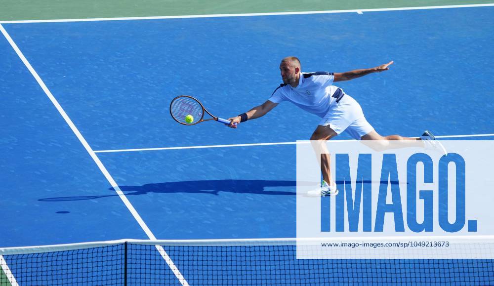Dan Evans in first round action US Open Championships 2024, Day Two, Flushing Meadows, New York, USA - 27 Aug 2024