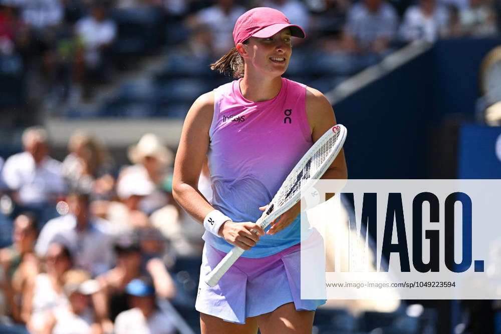 US Open - First Round Iga Swiatek (POL) during her first round match at the 2024 US Open at Billie Jean National Tennis Center in New York City, NY, USA, on August 27, 2024. Photo by Corinne Dubreuil ABACAPRESS.COM New York City NY United States
