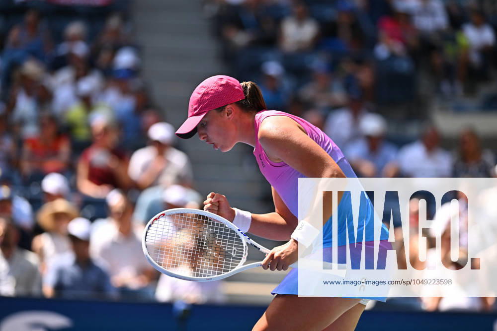 US Open - First Round Iga Swiatek (POL) during her first round match at the 2024 US Open at Billie Jean National Tennis Center in New York City, NY, USA, on August 27, 2024. Photo by Corinne Dubreuil ABACAPRESS.COM New York City NY United States