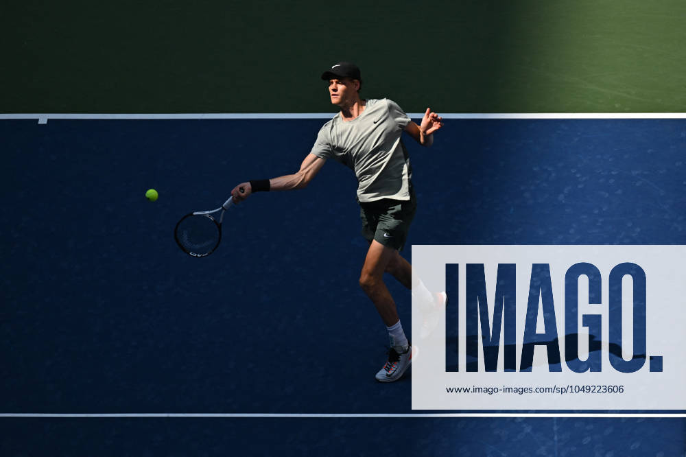US Open - First Round Jannik Sinner (ITA) during his first round match at the 2024 US Open at Billie Jean National Tennis Center in New York City, NY, USA, on August 27, 2024. Photo by Corinne Dubreuil ABACAPRESS.COM New York City NY United States