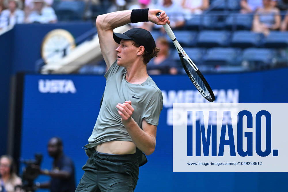 US Open - First Round Jannik Sinner (ITA) during his first round match at the 2024 US Open at Billie Jean National Tennis Center in New York City, NY, USA, on August 27, 2024. Photo by Corinne Dubreuil ABACAPRESS.COM New York City NY United States