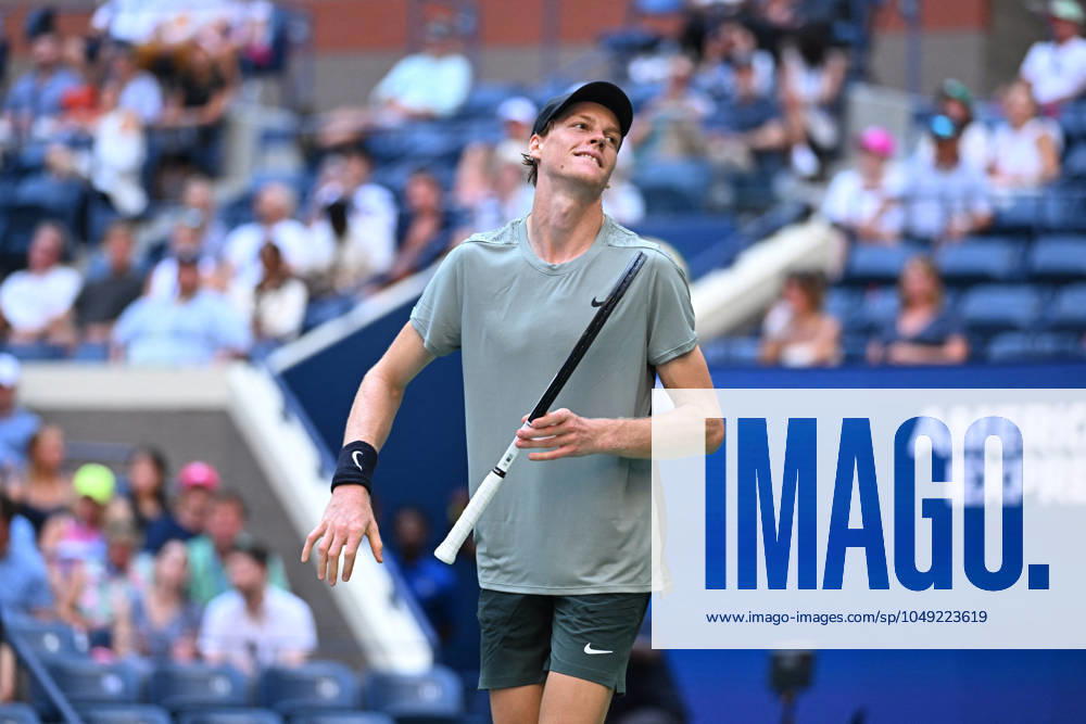 US Open - First Round Jannik Sinner (ITA) during his first round match at the 2024 US Open at Billie Jean National Tennis Center in New York City, NY, USA, on August 27, 2024. Photo by Corinne Dubreuil ABACAPRESS.COM New York City NY United States