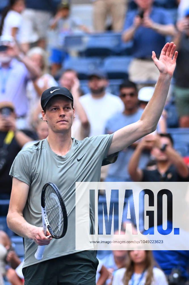 US Open - First Round Jannik Sinner (ITA) during his first round match at the 2024 US Open at Billie Jean National Tennis Center in New York City, NY, USA, on August 27, 2024. Photo by Corinne Dubreuil ABACAPRESS.COM New York City NY United States