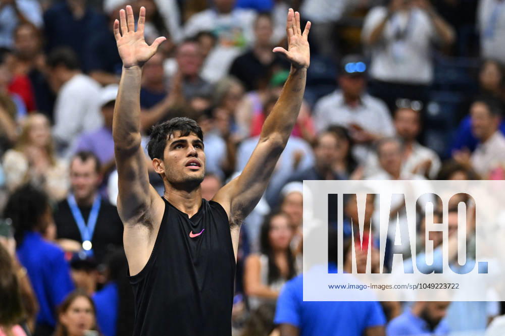 US Open - First Round Carlos Alcaraz (ESP) during his first round match at the 2024 US Open at Billie Jean National Tennis Center in New York City, NY, USA, on August 27, 2024. Photo by Corinne Dubreuil ABACAPRESS.COM New York City NY United States