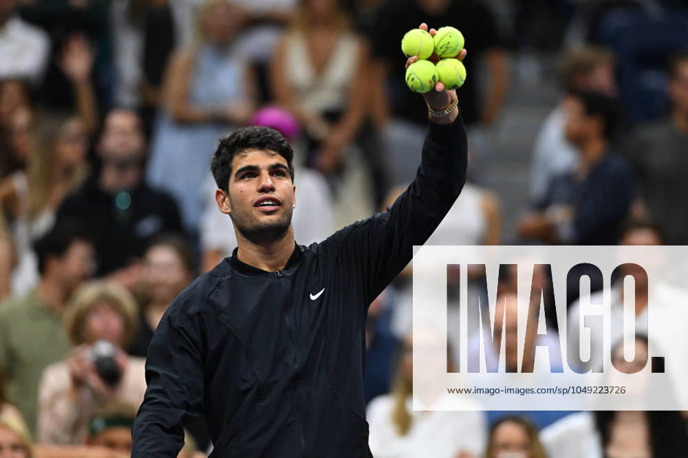US Open - First Round Carlos Alcaraz (ESP) during his first round match at the 2024 US Open at Billie Jean National Tennis Center in New York City, NY, USA, on August 27, 2024. Photo by Corinne Dubreuil ABACAPRESS.COM New York City NY United States