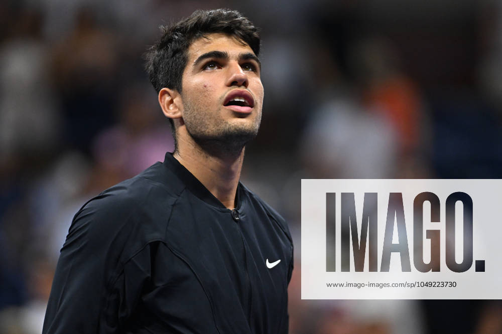 US Open - First Round Carlos Alcaraz (ESP) during his first round match at the 2024 US Open at Billie Jean National Tennis Center in New York City, NY, USA, on August 27, 2024. Photo by Corinne Dubreuil ABACAPRESS.COM New York City NY United States