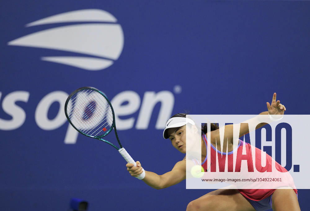 Emma Raducanu during Day 2 of her match against Sofia Kenin in the 2024 US Open held at the USTA Billie Jean King National Tennis Center on MondayAugust 26, 2024 in the Flushing neighborhood of the Queens borough of New York City. JAVIER ROJAS PI Flushing Meadows USA - ZUMAp124 20240827_zaa_p124_085