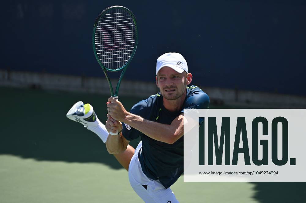 David Goffin of Belgium plays against Alejandro Tabilo of Chile during their Men s Singles round one match at the U.S. Open tennis tournament at USTA Billie Jean King National Tennis Center, New York, NY, August 27, 2024. (Photo by Anthony Behar Sipa USA) ANTHONYxBEHAR x0757257809stx