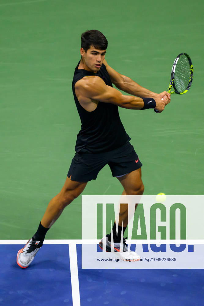 2024 US Open Tennis Championships at the USTA Billie Jean King National Tennis Centre Featuring: Carlos Alcaraz Where: Queens, New York, United States When: 27 Aug 2024 Credit: David Lobel INSTARimages . NOT FOR USE BY NEWSPAPERS BASED IN THE UK.