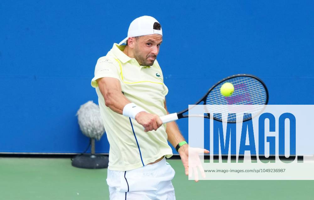 Grigor Dimitrov in second round action US Open Championships 2024, Day Three, Flushing Meadows, New York, USA - 28 Aug 2024