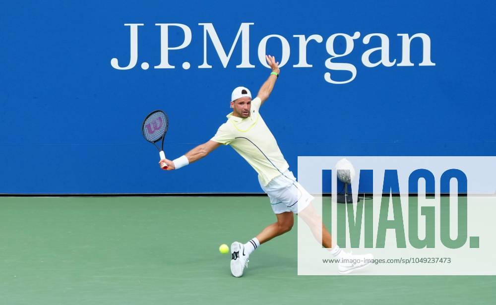 Grigor Dimitrov in second round action US Open Championships 2024, Day Three, Flushing Meadows, New York, USA - 28 Aug 2024