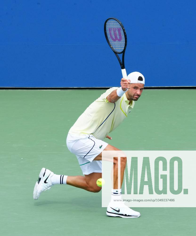 Grigor Dimitrov in second round action US Open Championships 2024, Day Three, Flushing Meadows, New York, USA - 28 Aug 2024