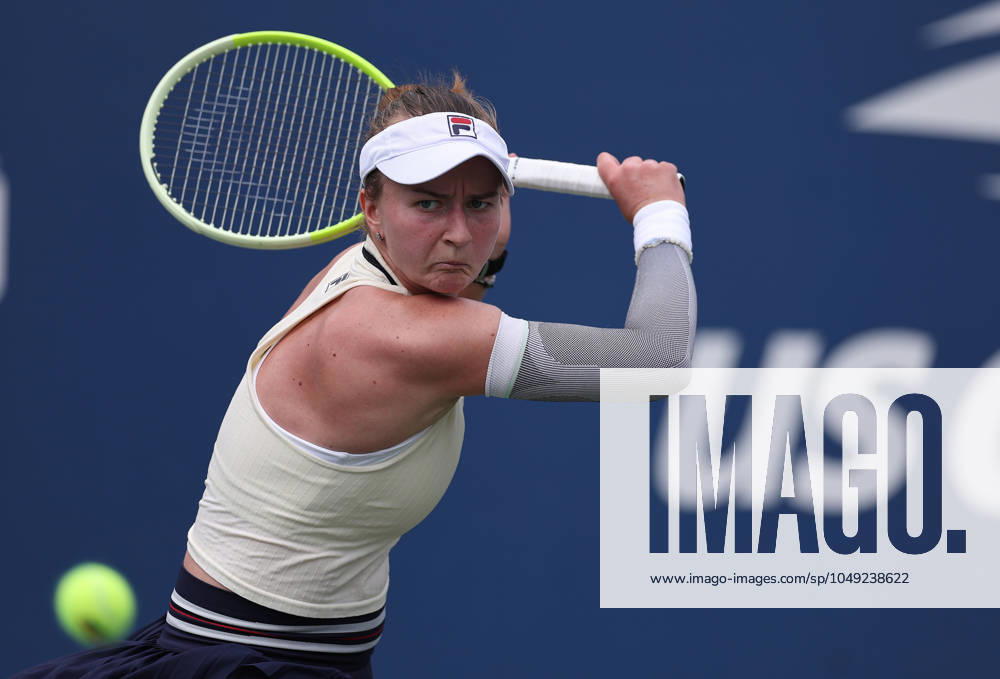 Barbora Krejcikova of Czech Republic in action US Open Championships 2024, Day Three, Flushing Meadows, New York, USA - 28 Aug 2024