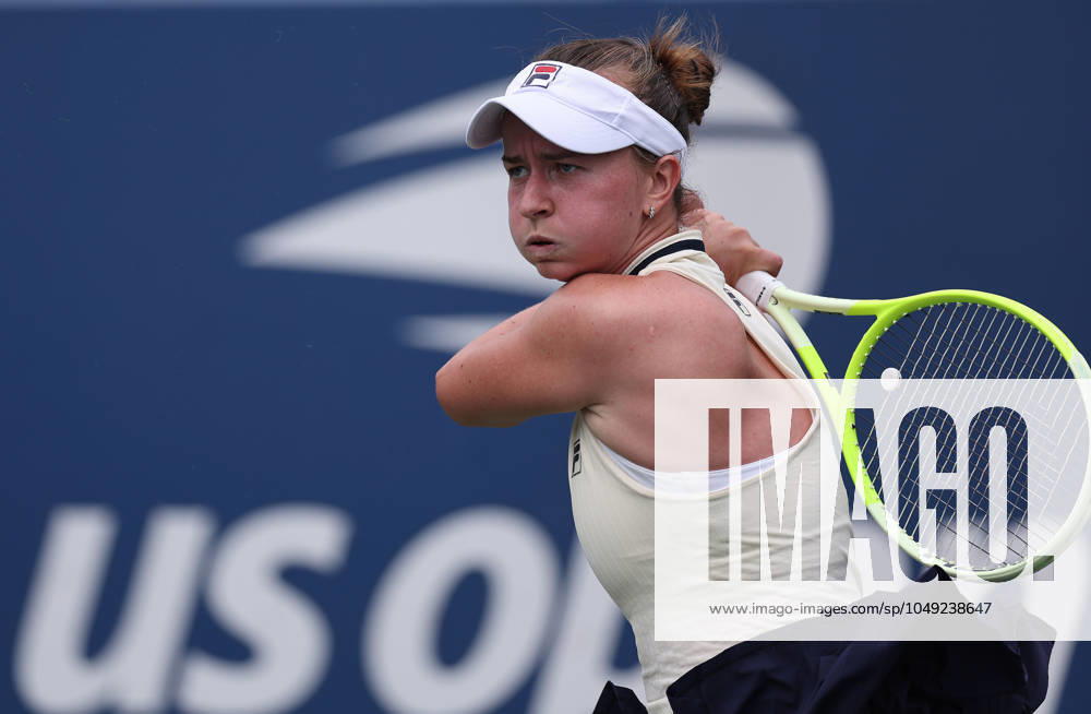 Barbora Krejcikova of Czech Republic in action US Open Championships 2024, Day Three, Flushing Meadows, New York, USA - 28 Aug 2024