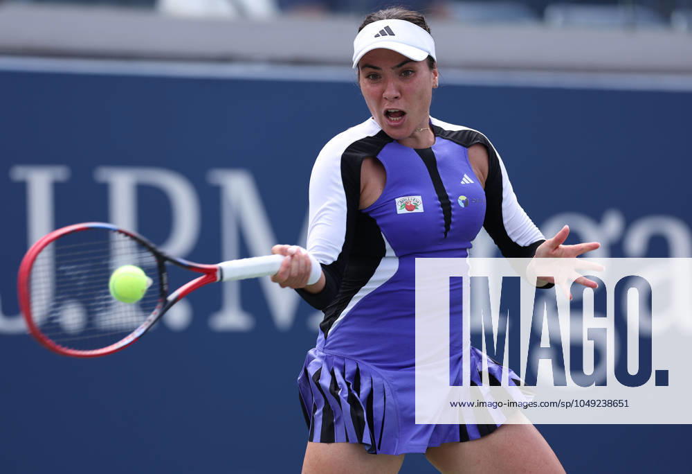 Gabriella Ruse of Romania in action US Open Championships 2024, Day Three, Flushing Meadows, New York, USA - 28 Aug 2024