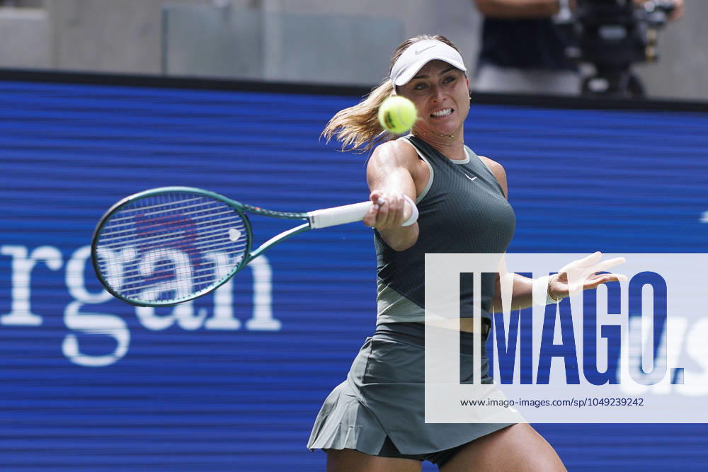 Paula Badosa during her match against Taylor Townsend on Day 3 of the 2024 US Open held at the USTA Billie Jean King National Tennis Center on Wednesday August 28, 2024 in the Flushing neighborhood of the Queens borough of New York City. JAVIER ROJAS PI Flushing Meadows USA - ZUMAp124 20240828_zaa_p124_026