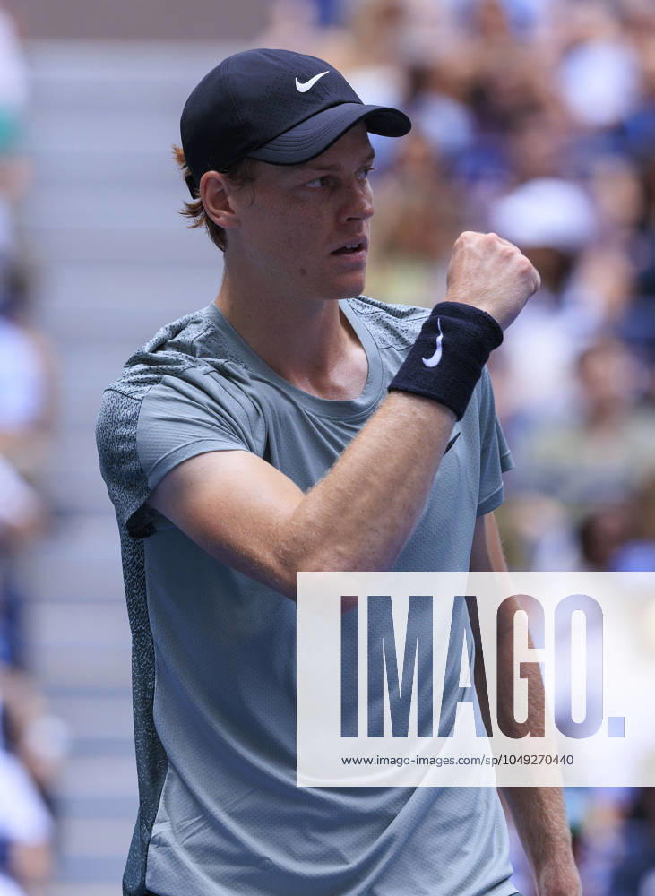 Jannik Sinner during Day 4 of his match against Alex Michelsen in the 2024 US Open held at the USTA Billie Jean King National Tennis Center on Thursday August 29, 2024 in the Flushing neighborhood of the Queens borough of New York City. JAVIER ROJAS PI Flushing Meadows USA - ZUMAp124 20240829_zaa_p124_022