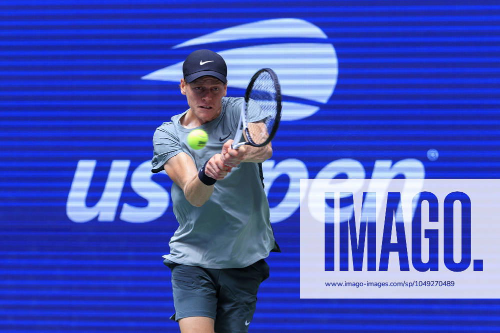 Jannik Sinner during Day 4 of his match against Alex Michelsen in the 2024 US Open held at the USTA Billie Jean King National Tennis Center on Thursday August 29, 2024 in the Flushing neighborhood of the Queens borough of New York City. JAVIER ROJAS PI Flushing Meadows USA - ZUMAp124 20240829_zaa_p124_030
