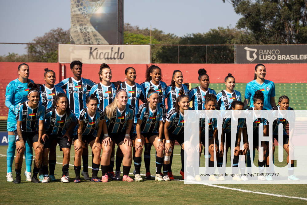 São Paulo x Grêmio Feminino SÃO PAULO, SP - 29.08.2024: SÃO PAULO X GRÊMIO FEMININO - Grêmio squad during the match between São Paulo and Grêmio, valid for the quarter-finals of the Brazilian Women& 39;s Football Championship and held on the afternoon of this Thursday (29) at the Canindé Stadium in São Paulo, SP. (Photo: Rodilei Morais Fotoarena) x2602314x RodileixMorais