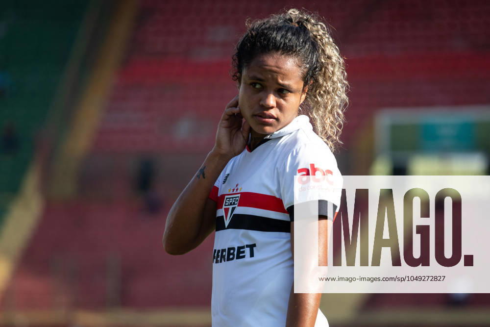 São Paulo x Grêmio Feminino SÃO PAULO, SP - 29.08.2024: SÃO PAULO X GRÊMIO FEMININO - Mariana Santos during the match between São Paulo and Grêmio, valid for the quarter-finals of the Brazilian Women& 39;s Football Championship and held on the afternoon of this Thursday (29) at the Canindé Stadium in São Paulo, SP. (Photo: Rodilei Morais Fotoarena) x2602322x RodileixMorais