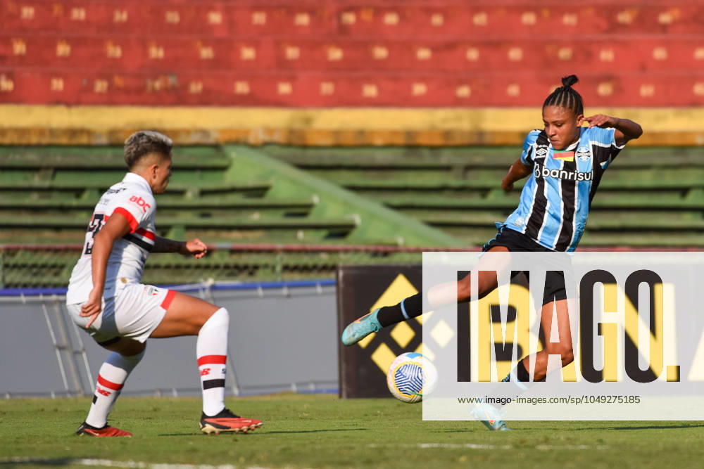 São Paulo x Grêmio Feminino SÃO PAULO, SP - 29.08.2024: SÃO PAULO X GRÊMIO FEMININO - Dani Barão (Grêmio) during the match between São Paulo x Grêmio, second game of the quarter-finals of the 2024 Brazilian Women& 39;s Championship, this Thursday, (29) at the Canindé stadium, SP. (Photo: Roberto Casimiro Fotoarena) x2602458x RobertoxCasimiro