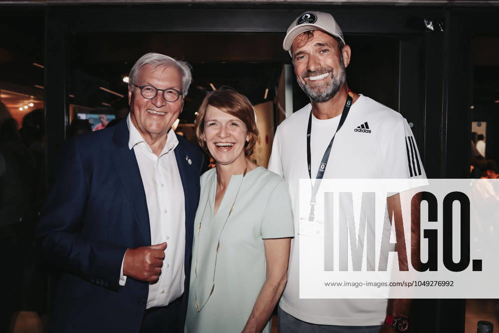 KW35 PARALYMPICS - Paralympic Summer Games 2024 PARIS,FRANCE,29.AUG.24 - PARALYMPICS - Paralympic Summer Games Paris 2024, Austria House. Image shows Frank-Walter Steinmeier (Germany) with Elke Büdenbender and Juergen Klopp. GEPAxpictures xPatrickxSteiner
