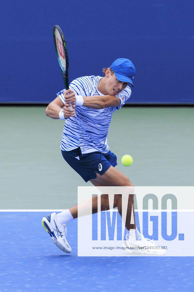 Alex de Minaur during Day 4 of his match against Otto Virtanen in the 2024 US Open held at the USTA Billie Jean King National Tennis Center on Thursday August 29, 2024 in the Flushing neighborhood of the Queens borough of New York City. JAVIER ROJAS PI Flushing Meadows USA - ZUMAp124 20240829_zaa_p124_102