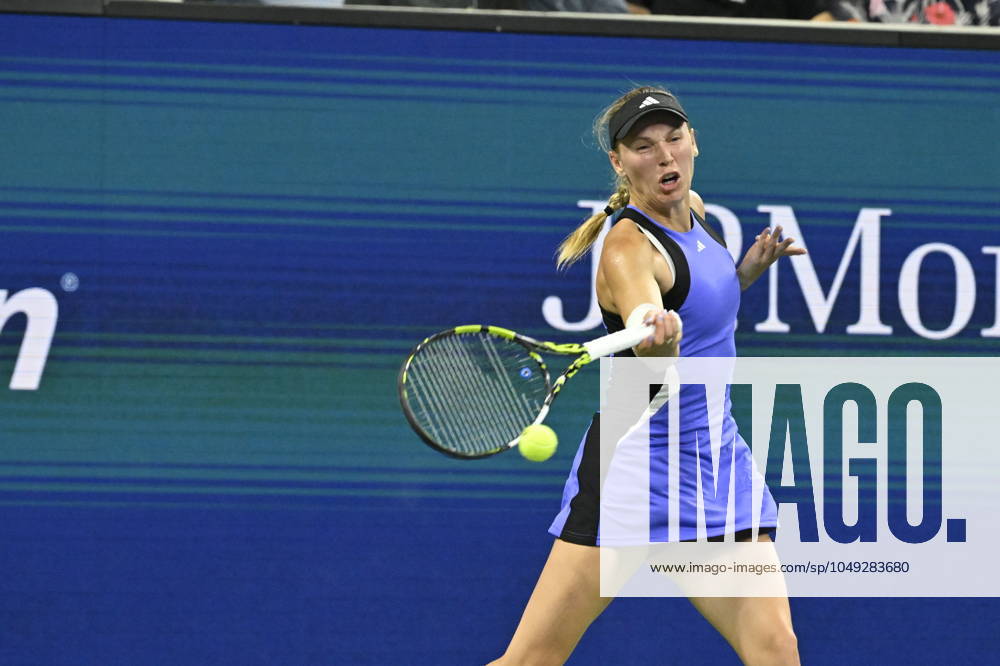 Tennis : Us Open 2024 - Caroline Wozniaki - Danemark Tennis :Us Open 2024 - Usa - 29 08 2024 ChrysleneCaillaud Panoramic