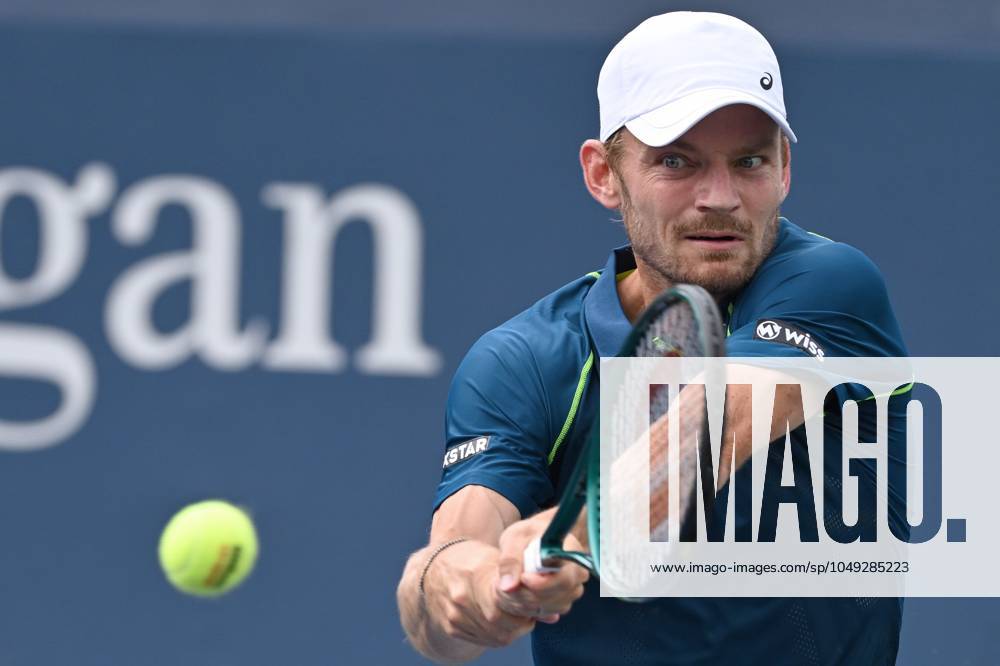 David Goffin of Belgium plays against Adrian Mannarino of France during the Men s Singles: Round 2 at the 2024 U.S. Open tennis tournament at USTA Billie Jean King National Tennis Center, New York, NY, August 29, 2024. (Photo by Anthony Behar Sipa USA) ANTHONYxBEHAR x0757900071stx